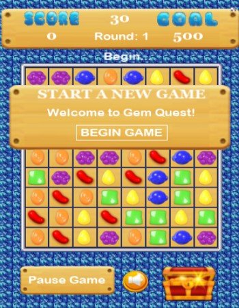 Gem Quest Browser and Mobile Phone Game
by Curiositywave Gaming 