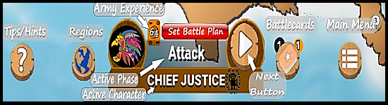 World Battlefest - Character Display, Menu Buttons