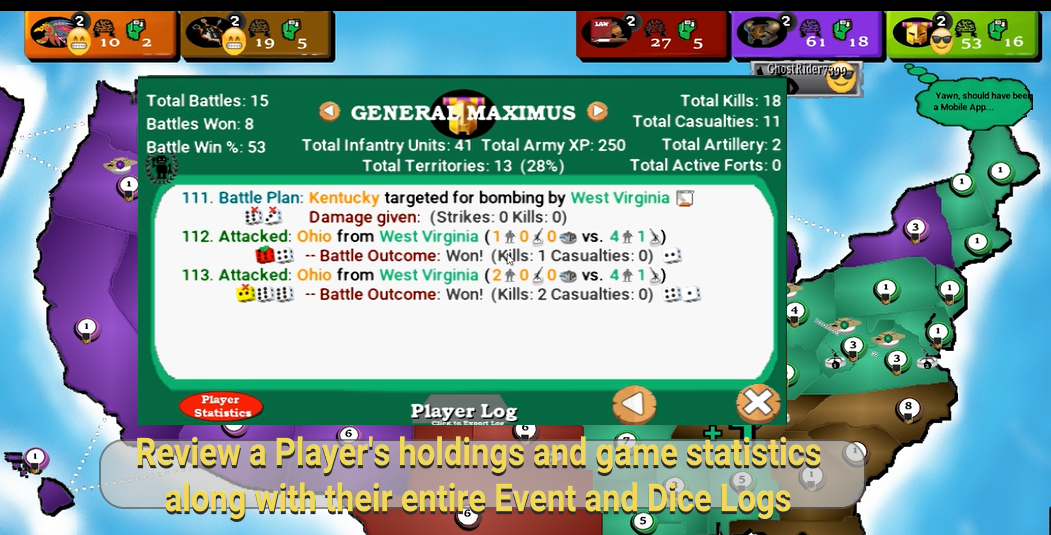 World Battlefest - Player log
